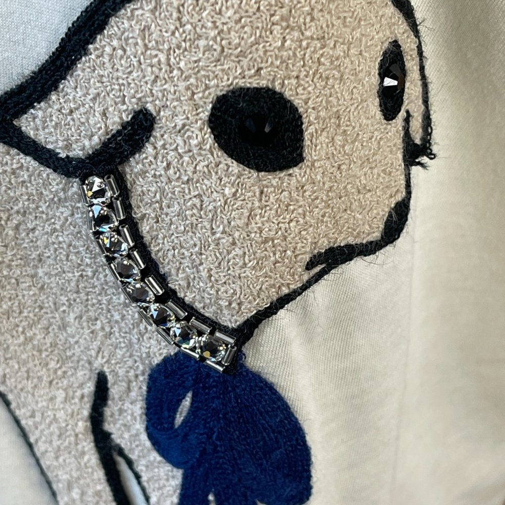 💛SOLD🖤 Gucci Lamb Print Embroidered T-shirt in Off-White - Picture 5 of 6